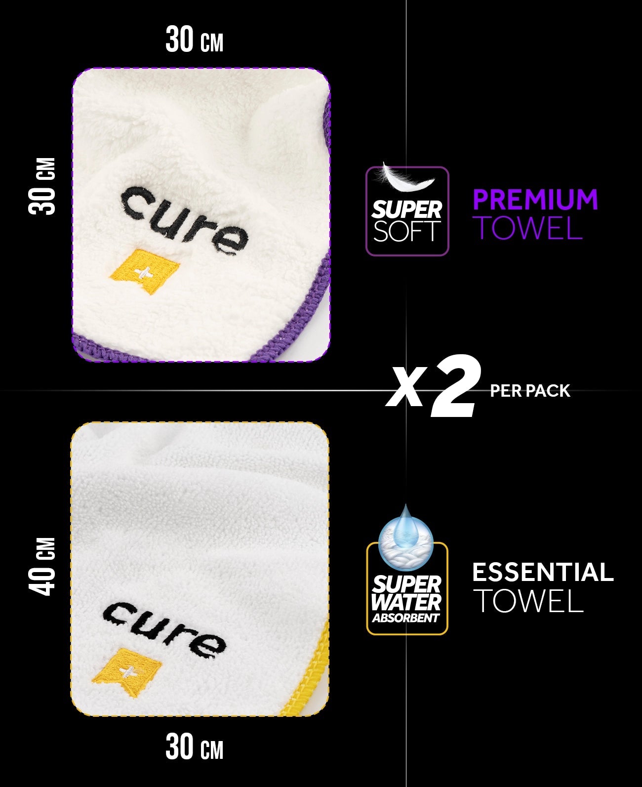 Towel x2 Pack